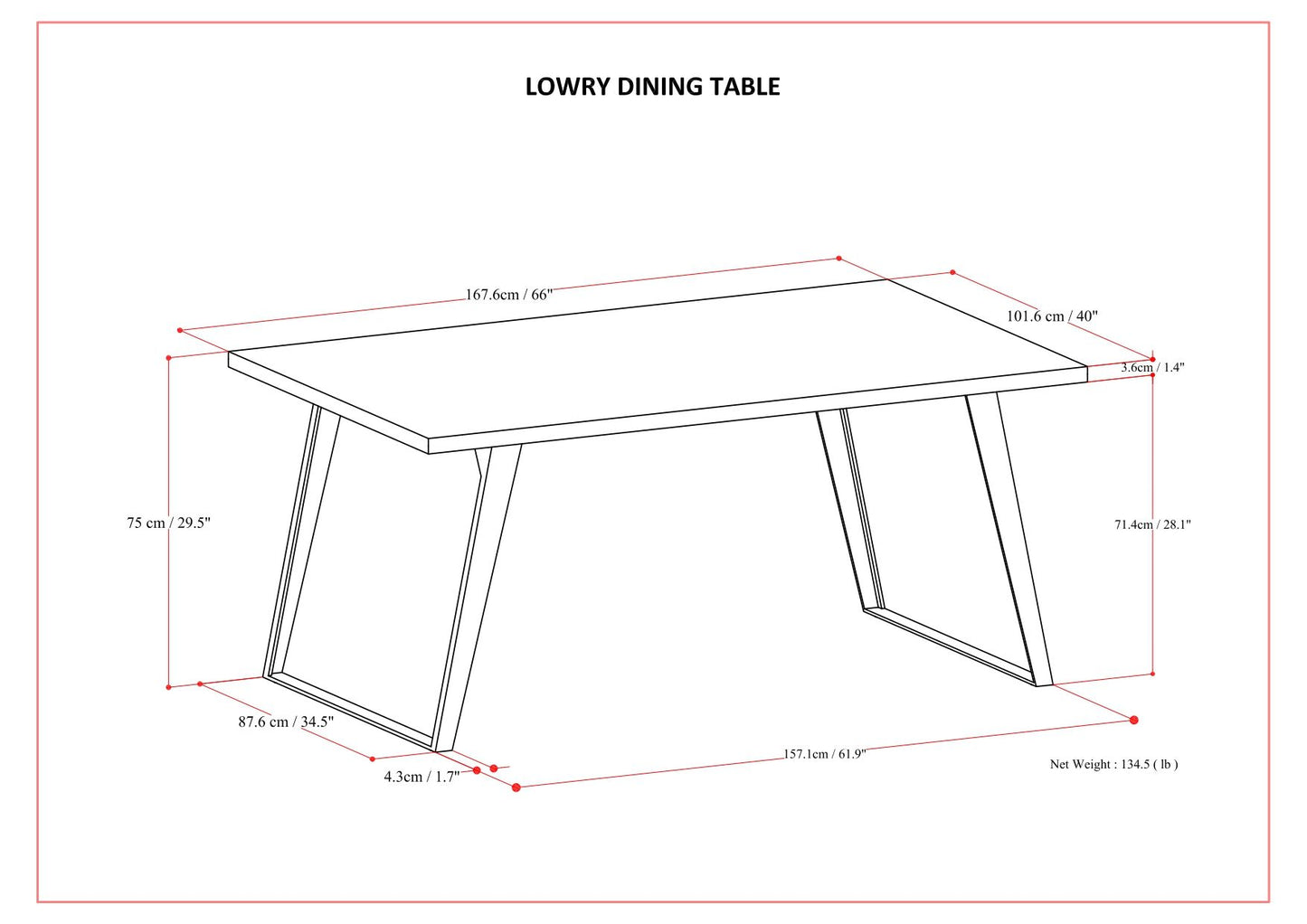 Lowry - Handcrafted Square Dining Table