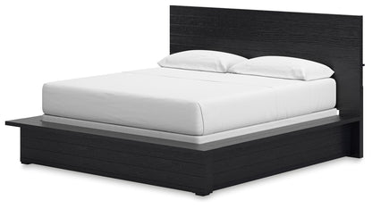 Londer - California King Panel Bed - Black