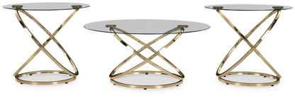 Crimonti - Occasional Table Set (Set of 3) - Champagne