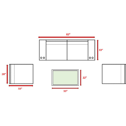 Stylish Modular Wicker Patio Seating Group