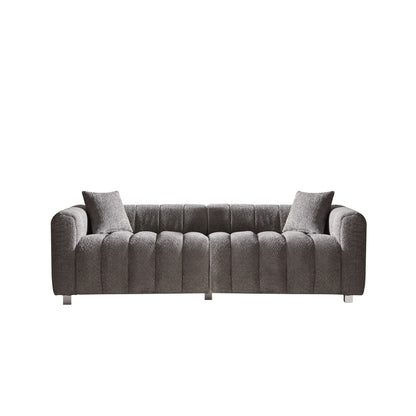 Modern 3 Seater Sofa With 2 Pillows