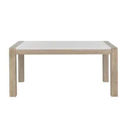 Vanilla - Real Marble Dining Table - Beige / Light Natural