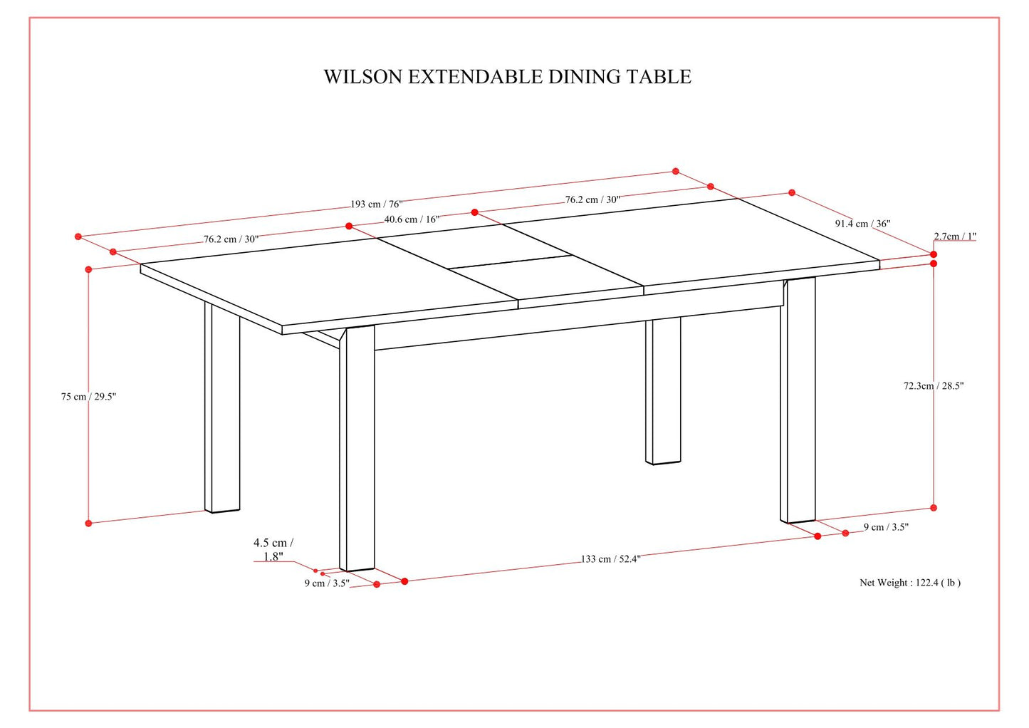 Wilson - Handcrafted Dining Table