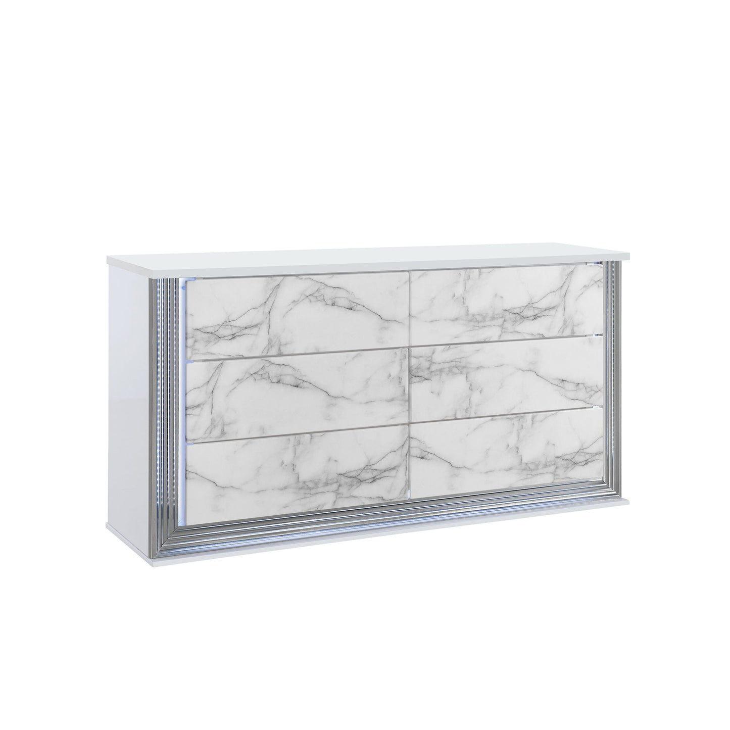 Moon - Marble Buffet - White