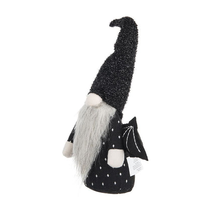 Gnome With Wings Decor, For Halloween Decor - Black White
