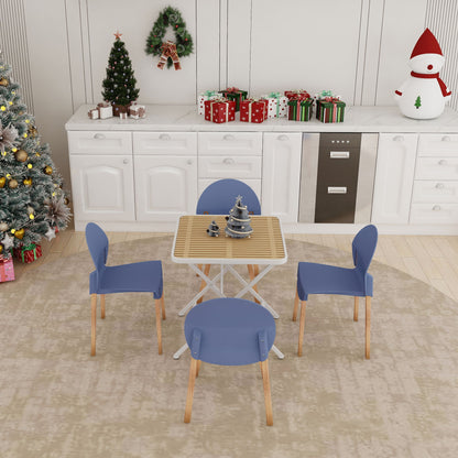 4 Piece Set Of Single Chairs With A Design Combining Modern And Traditional Elements