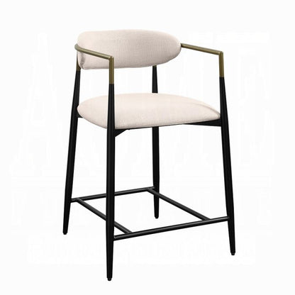 Jaramillo - Counter Height Chair - Beige / Black