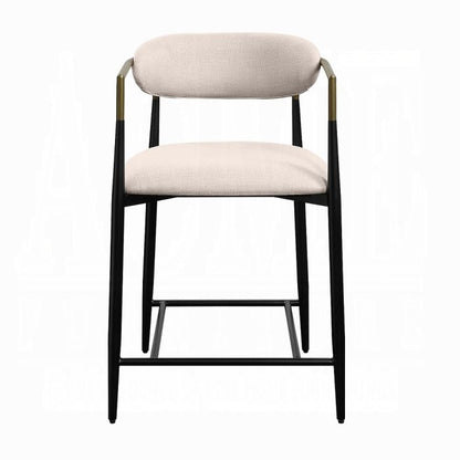 Jaramillo - Counter Height Chair - Beige / Black