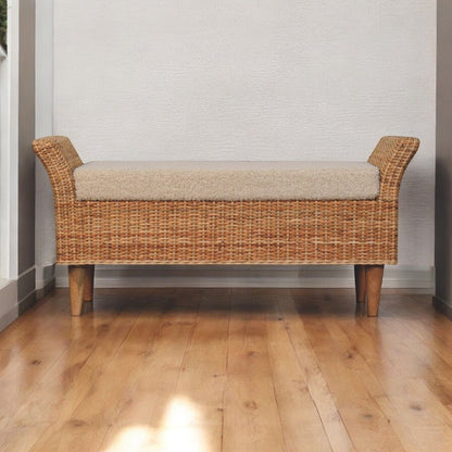 Riviera - Woven Bench - Oak