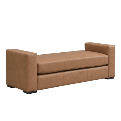 Ottoman With Unique Armrest Design For Living Spaces