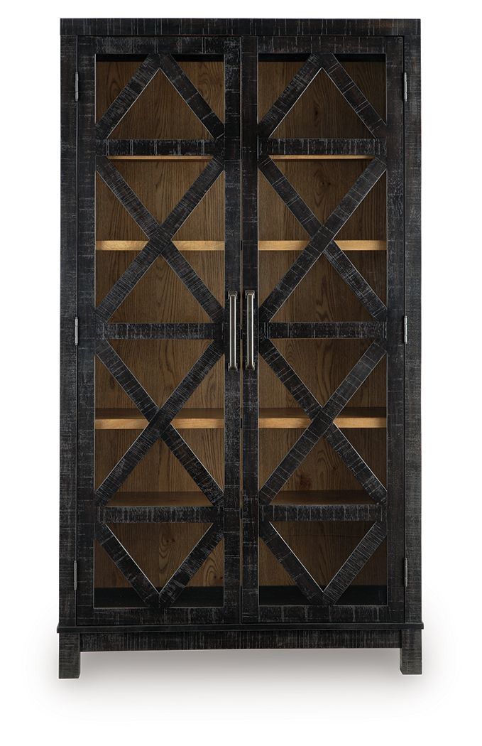 Christop - Accent Cabinet - Black / Brown