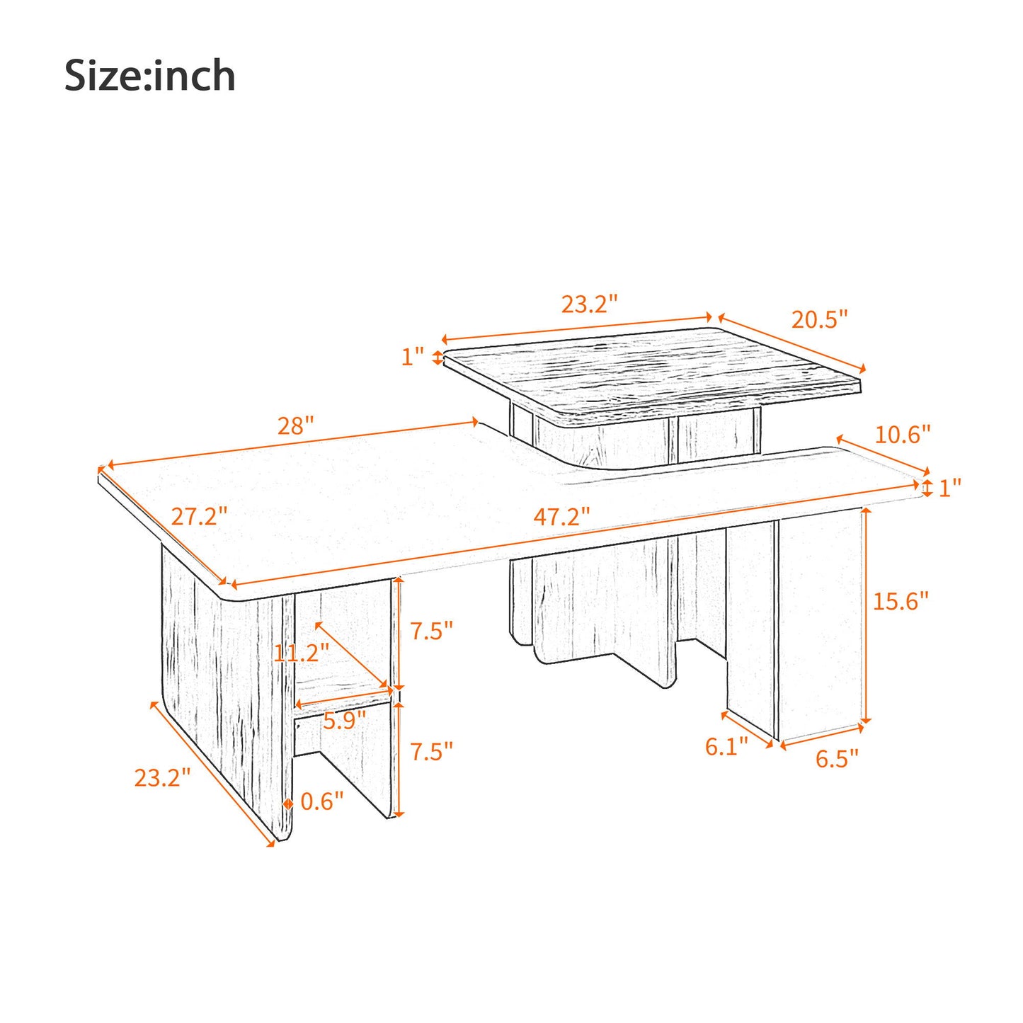 Nesting Coffee Tables (Set of 2)