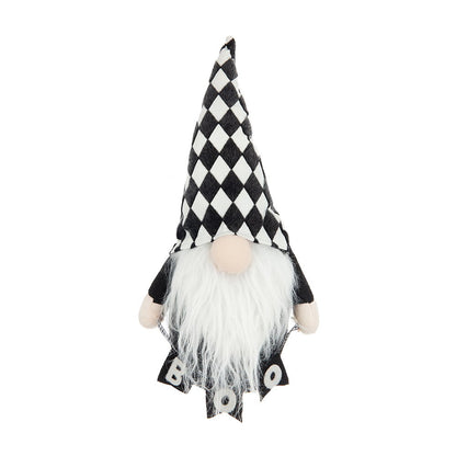 Gnome Decor, For Halloween Decor - Black / White