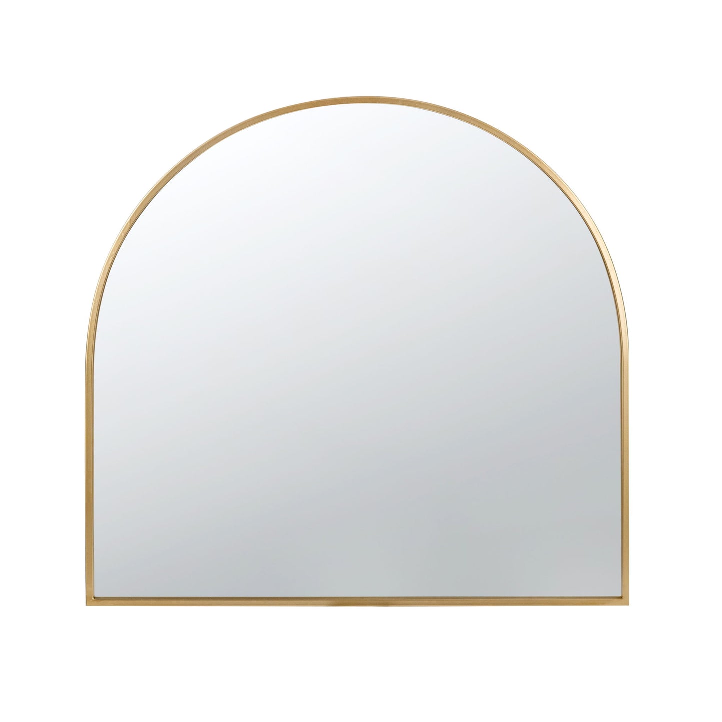 Arched Mirror With Metal Frame, Wall Mirror For Living Room Bedroom Entryway