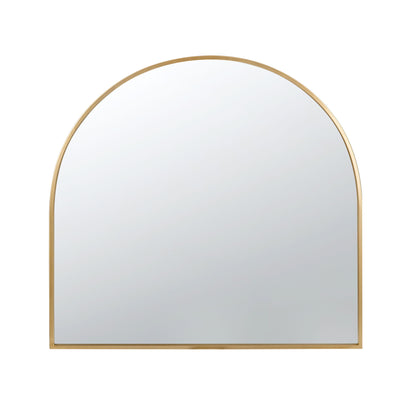 Arched Mirror With Metal Frame, Wall Mirror For Living Room Bedroom Entryway