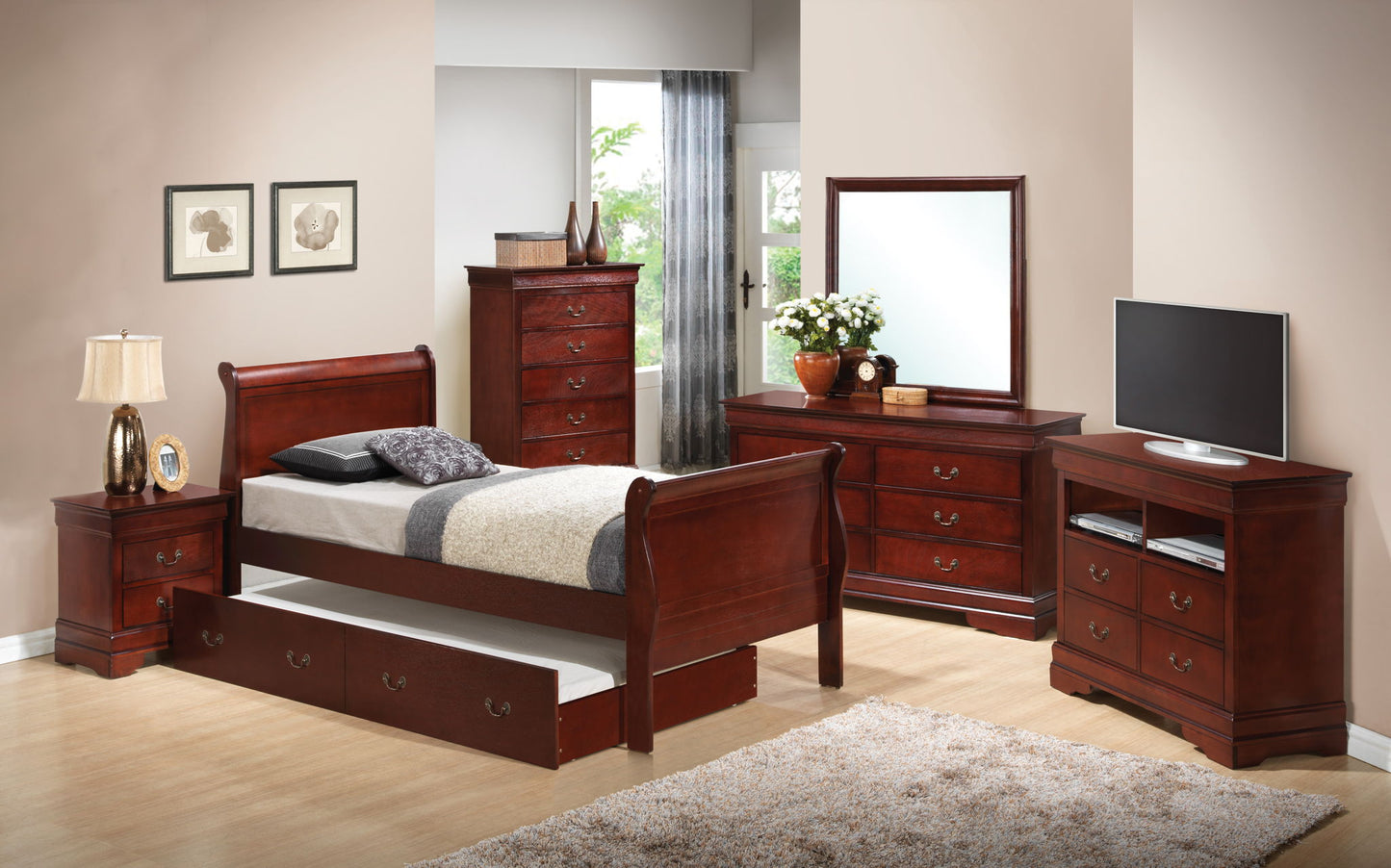 Elegant Trundle Bed With Timeless Charm