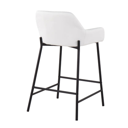 Daniella - Contemporary Fixed Height Counter Stool (Set of 2)