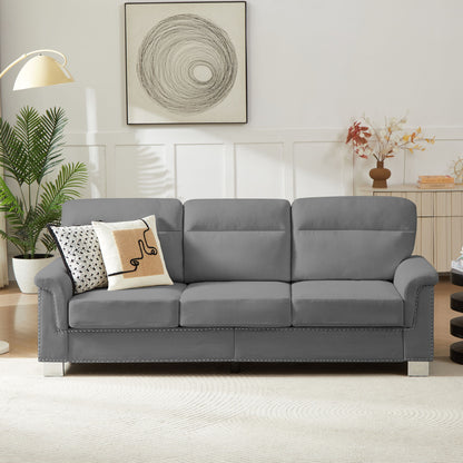 3 Seater Elegant Stationary Sofa