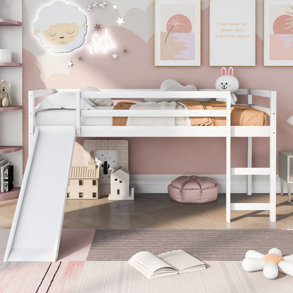 Loft Bed With Slide, Multifunctional Design