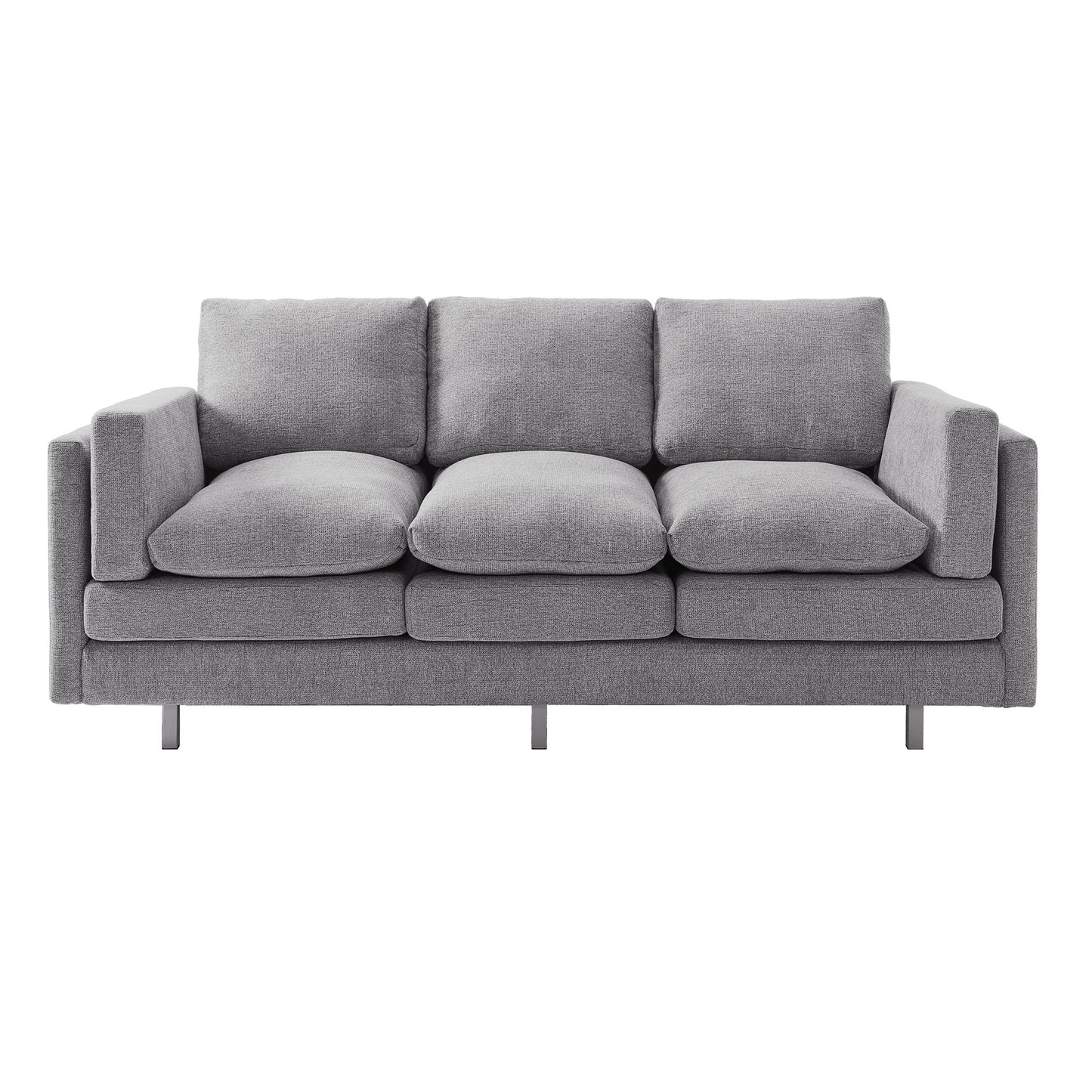 3 Seater Sofa With Dual Layer Seat Cushions