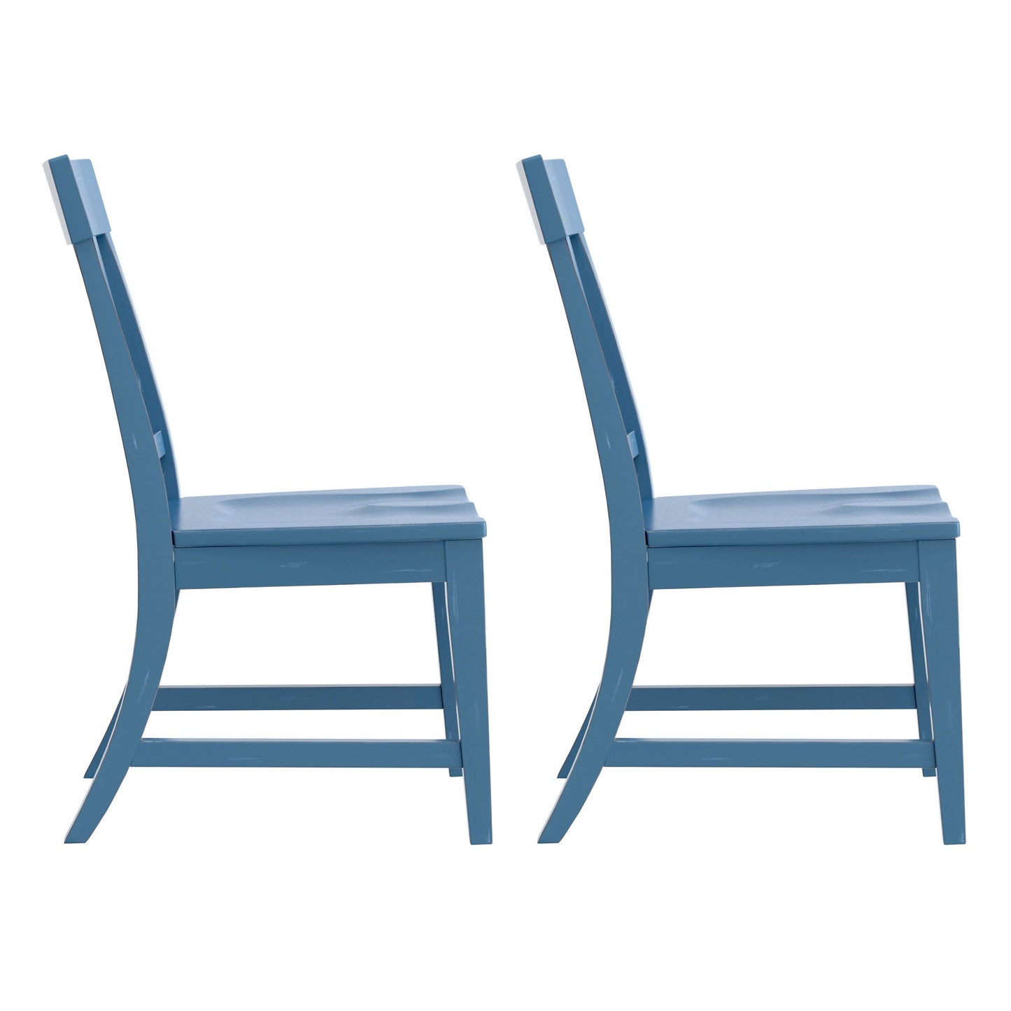 Haidel - Slat Back Dining Chairs (Set of 2) - Blue