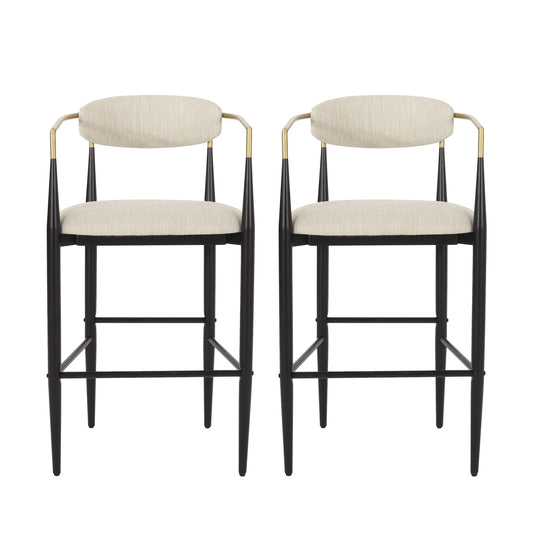 Counter Height Upholstered Barstools (Set of 2)
