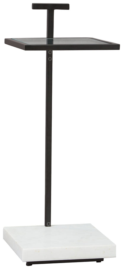 Mannill - Accent Table - Black / White