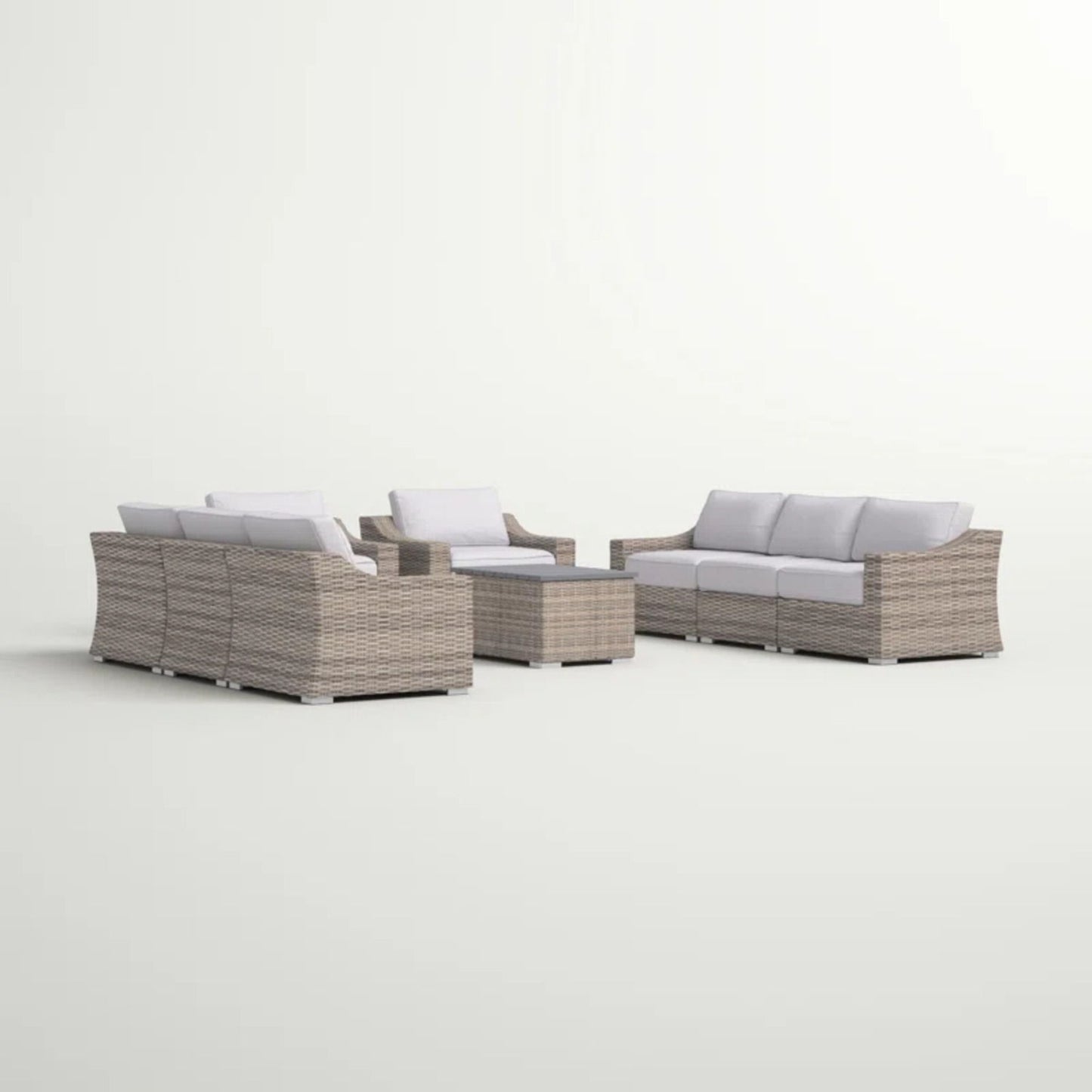 Stylish Sofa Seating Group With Cushions Perfect For Outdoor Gatherings