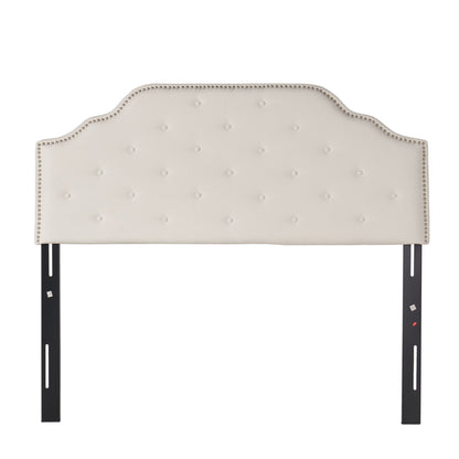 Charismatic - Size Headboard With Button Tufting And Nailhead Trim