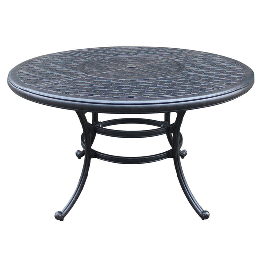 Round Dining Table - Dark Lava Bronze