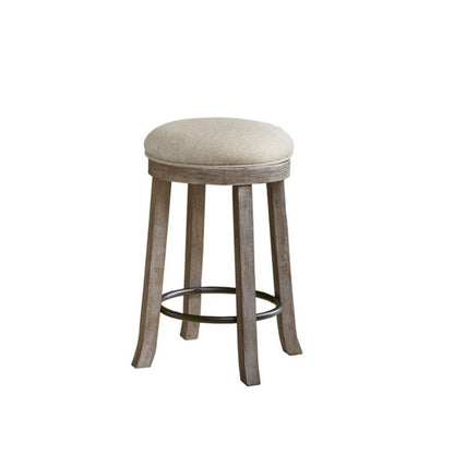 Swivel Counter Stool - Cream / Reclaimed Gray