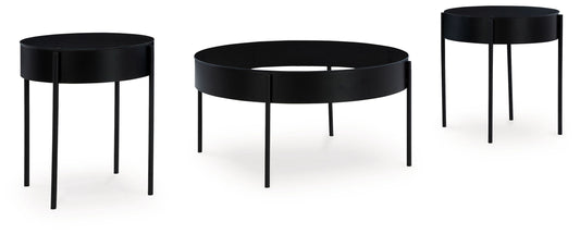 Ardoline - Occasional Table Set (Set of 3) - Black