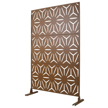 Outdoor & Indoor Metal Privacy Screen, Freestanding Decorative Panels