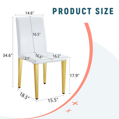 Elegant Upholstered Chairs With Metal Legs