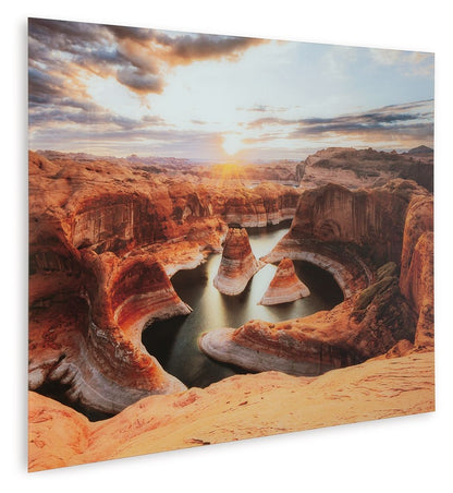 Deemsdon - Wall Art - Blue / Amber