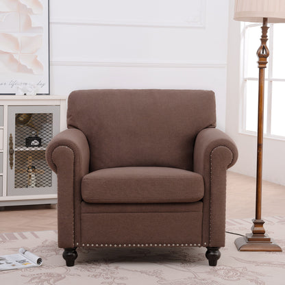 37.4" 1 Seater Sofa - Brown