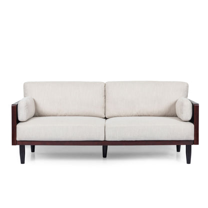 Mid - Century 3 Seater Sofa With Pillow Cushions
