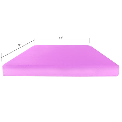 6" Full Size Gel Memory Foam Mattress In A Box With Aloe Vera Cover - Pink