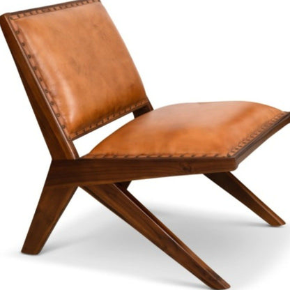 Colin - Lounge Chair - Brown / Tan
