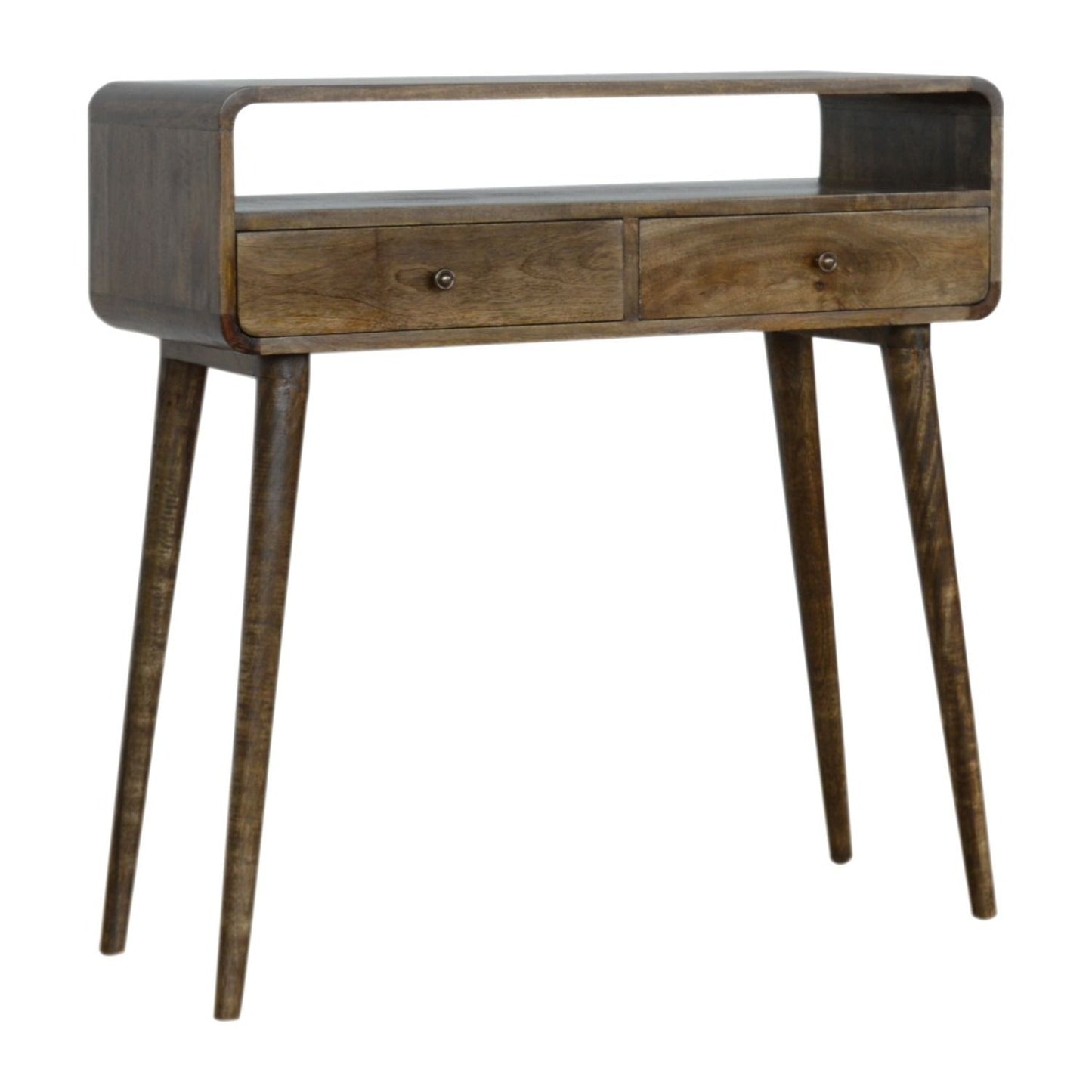 Solid Wood Curved Console Table