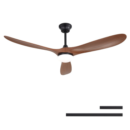Smart Ceiling Fan With Lights, 3 Blades, Reversible Quiet DC Motor For Indoor