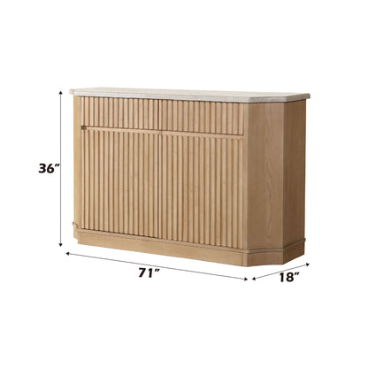 Qwin - Server - Natural Marble / Oak