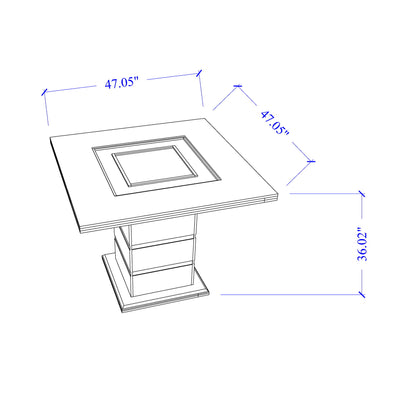 Ariya - Bar Table And Bar Stool Set - White