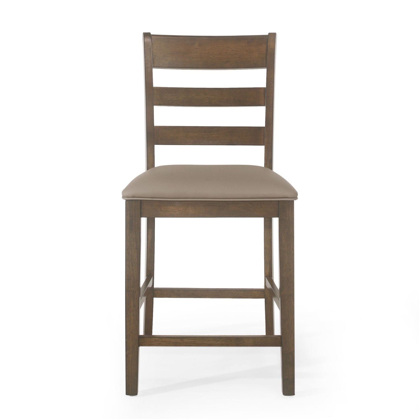 Farmhouse Upholstered Wood Counter Stools