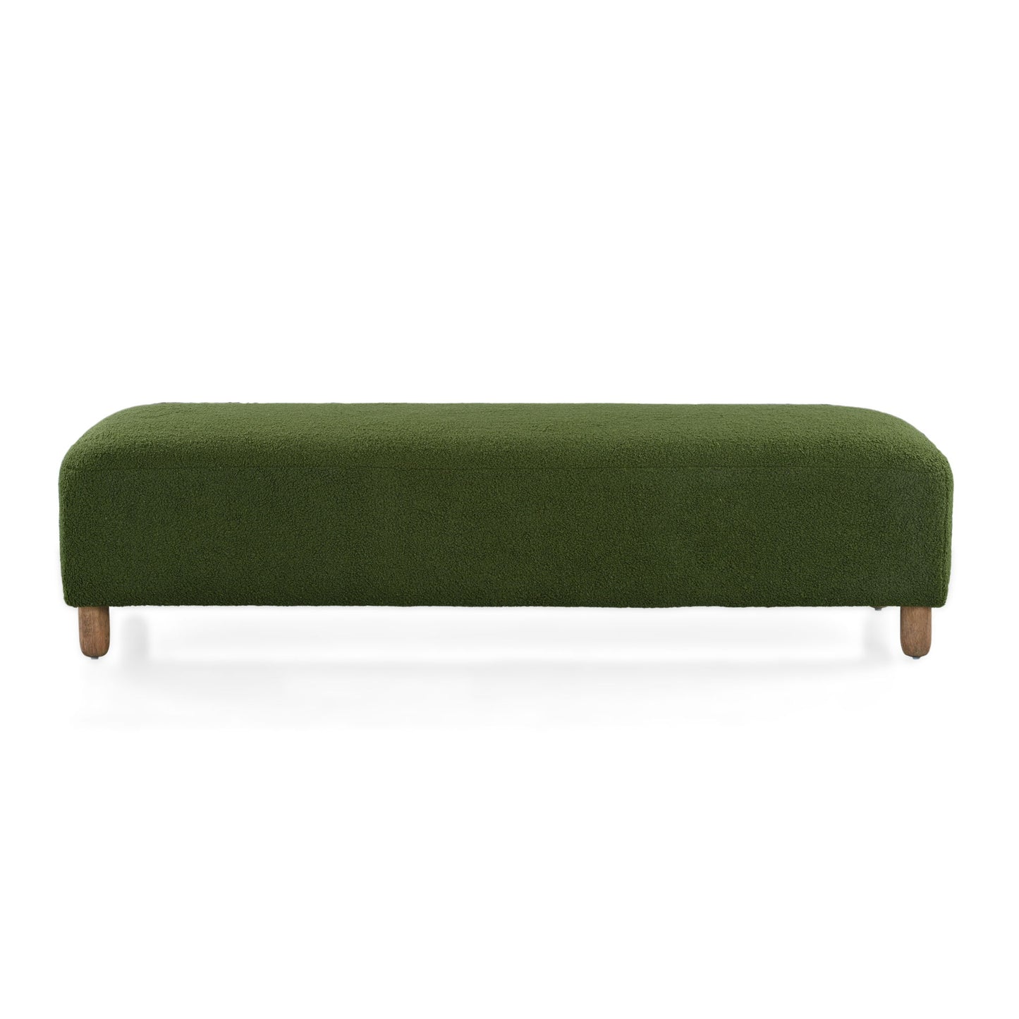 Contemporary Ottoman With Foam Cushion And Durable Upholstery