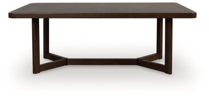Dilenno - Rectangular Dining Room Extension Table - Dark Brown