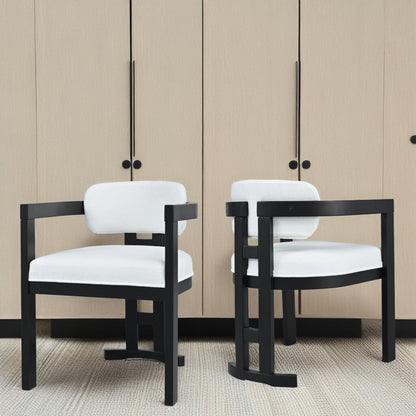 Stylish Indoor Upholstered Wood Dining Chair (Set of 2)