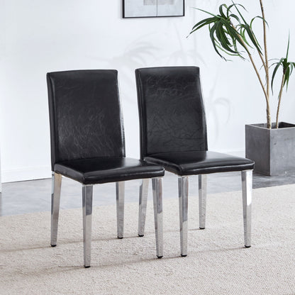 Elegant Upholstered Chairs & Metal Legs
