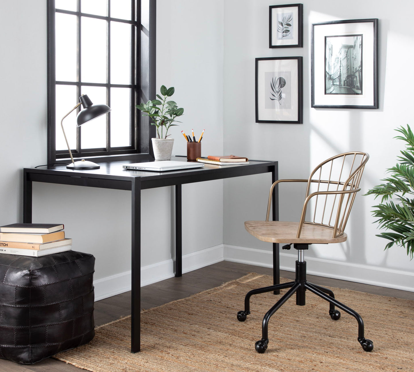 Riley - Farmhouse Adjustable Office Chair