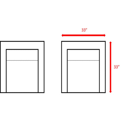 Modern Patio Chair With Cushions (Set of 2) - Brown